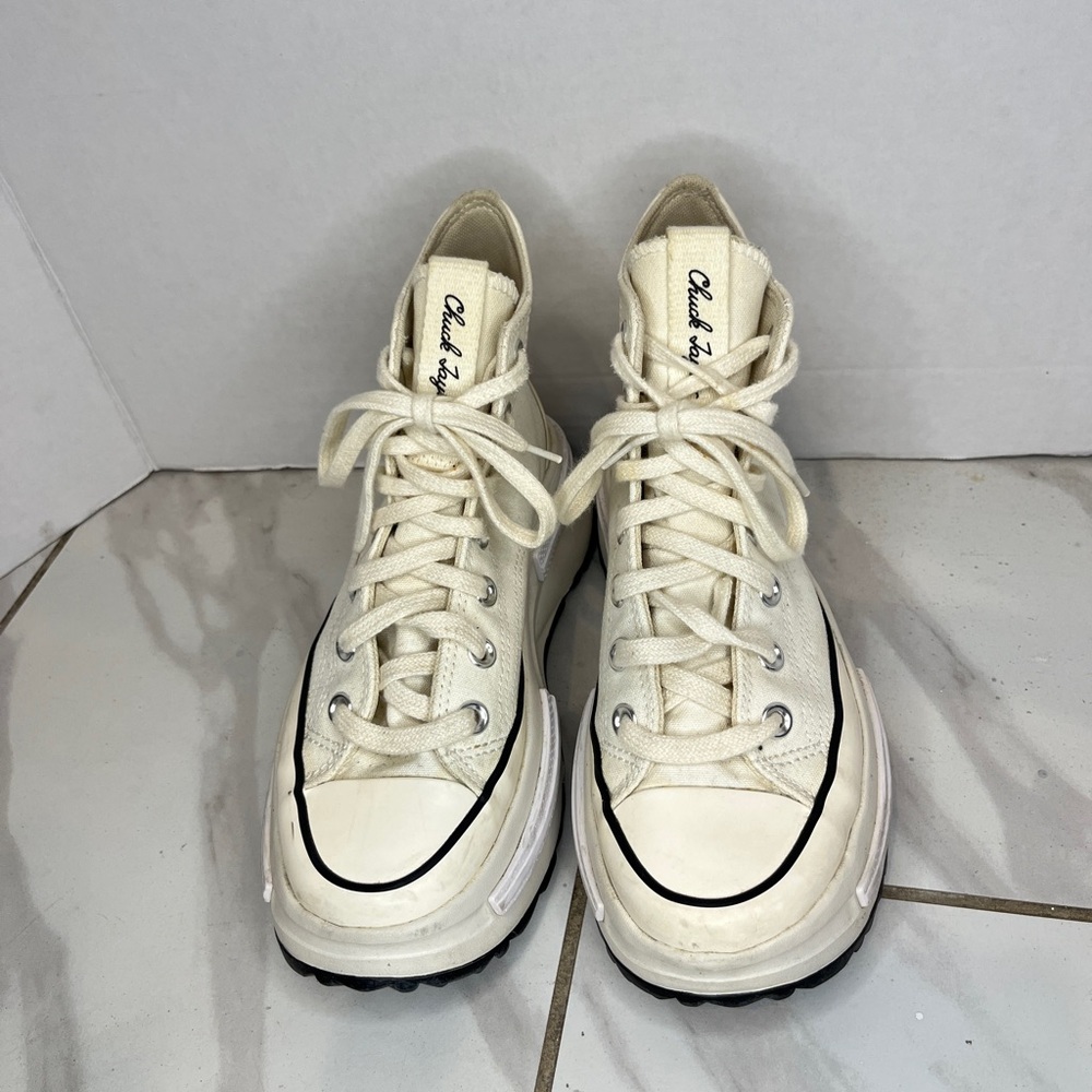 Unisex Converse Run Star Legacy CX Lace Up High Top Shoes Beige Men’s 4 WO’S 5.5 - Picture 4 of 14
